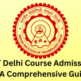 IIT Delhi Course Admissions